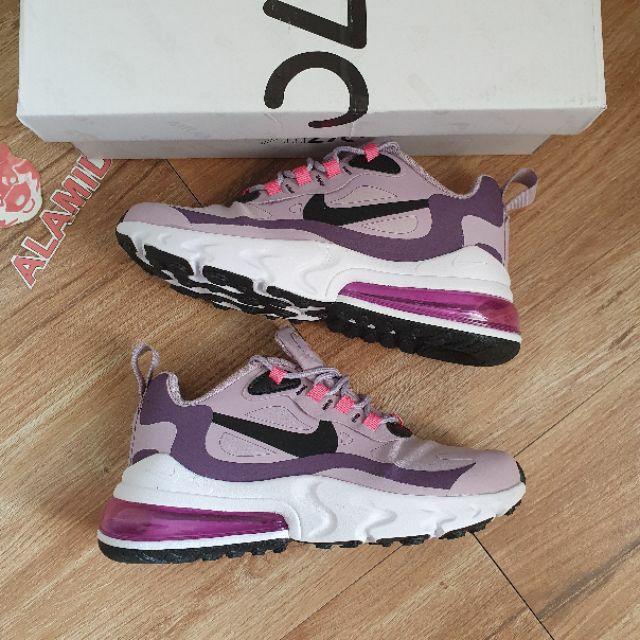 nike air max 270 react women's purple