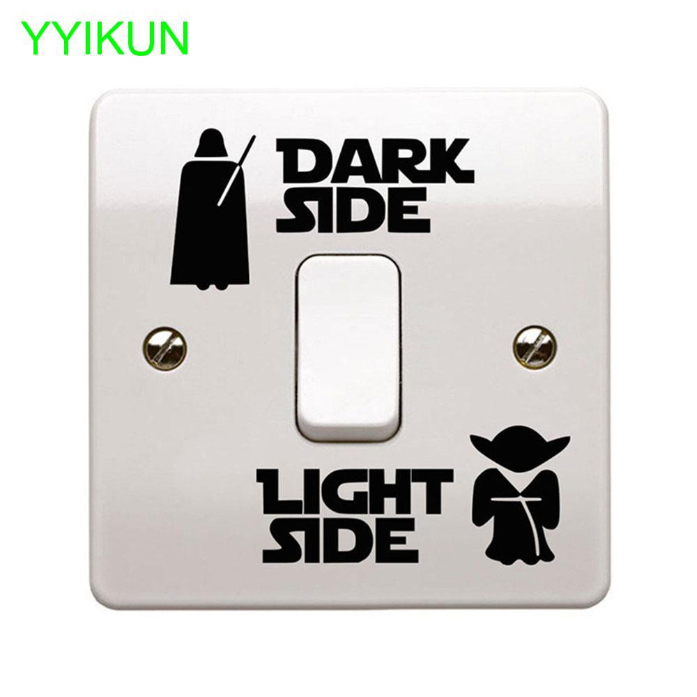 Child Star Wars Dark Light Side Lightswitch Room Decal Sticker