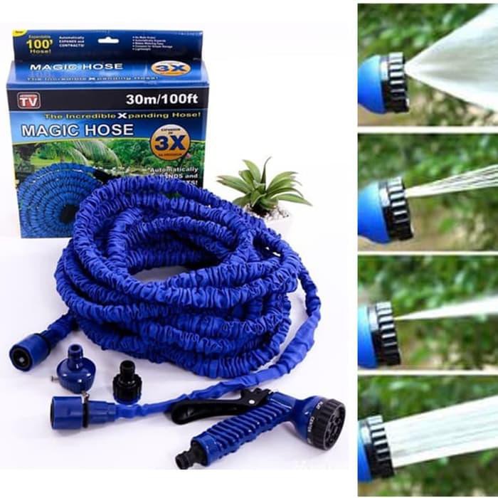 30m 100ft Magic Hose Expandable Flexible Plastic Hose With Spray Gun 3 Times Expandable Shopee Philippines