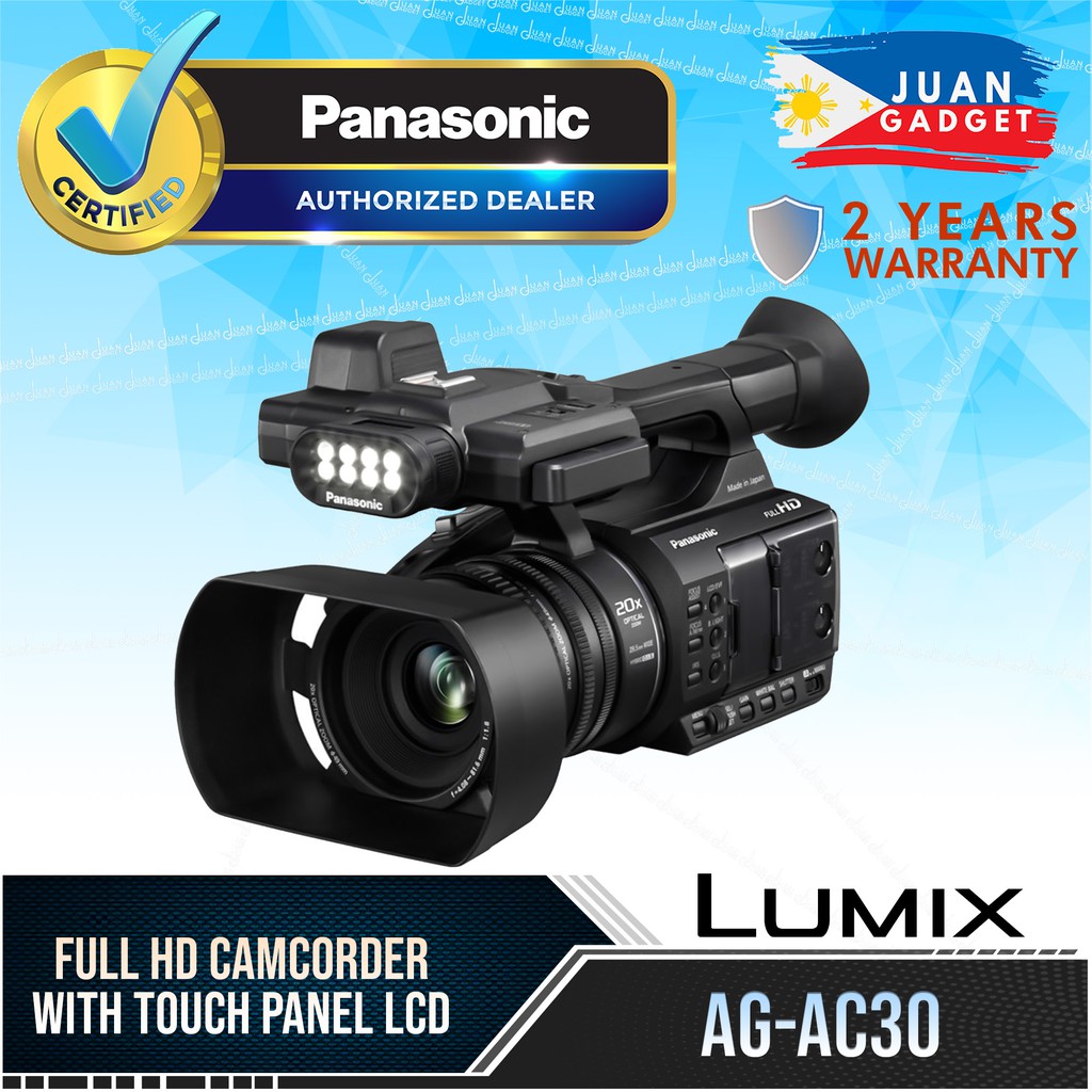 Panasonic AGAC30 Full HD Camcorder with Touch Panel LCD Shopee