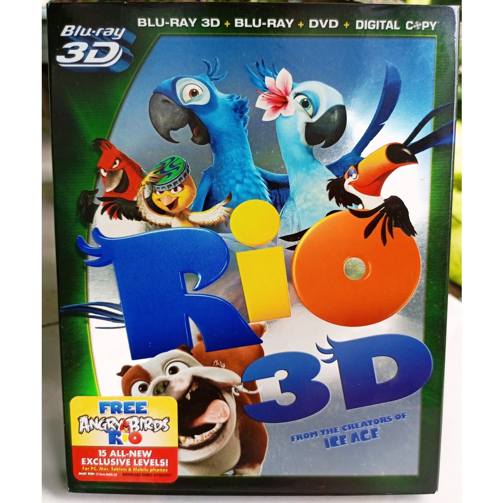 Rio Movie 3D Bluray 4disc | Shopee Philippines