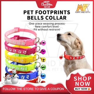 Pet Collar Dog Paw Collar With Bell Safety Buckle Neck for Dog and Cat Puppy Accessories