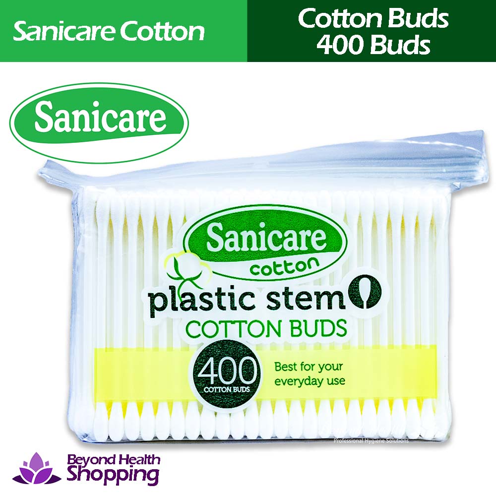 Sanicare Cotton Buds Plastic Stem 400 Tips Shopee Philippines