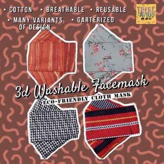 3D Washable Facemask Customized/ Reusable Cloth Mask 3ply to 4ply