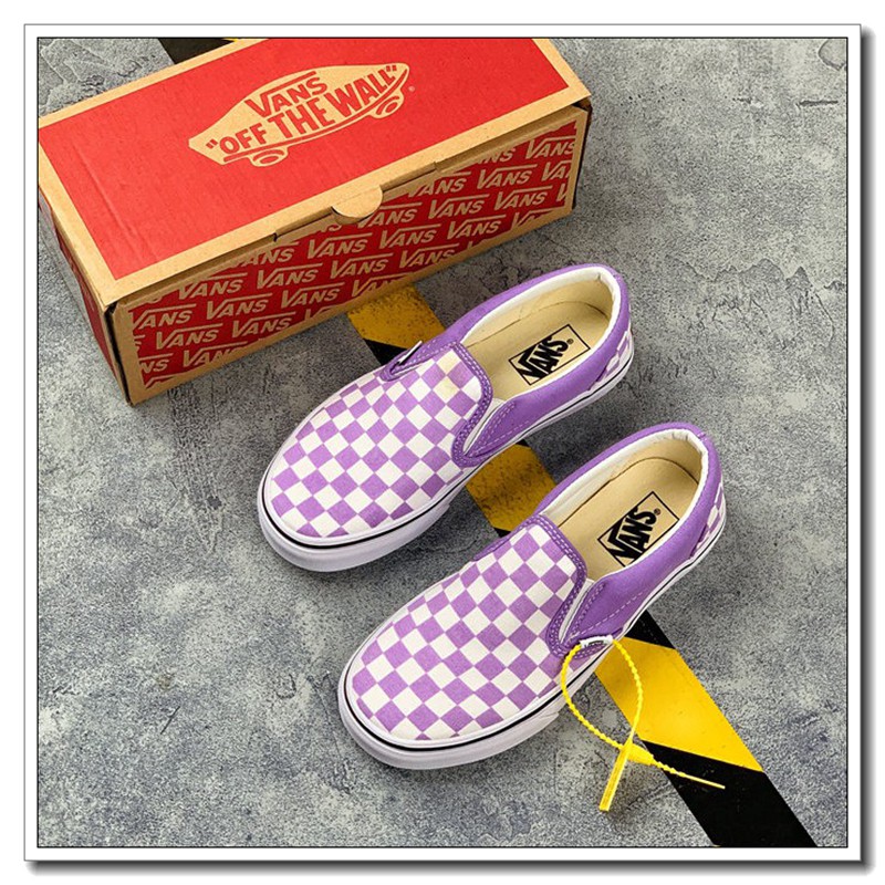 vans purple checkered