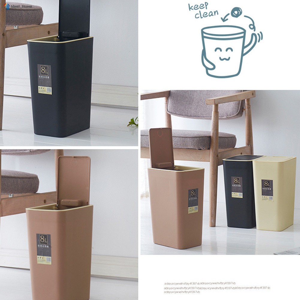 The 10 Best Trash Cans 2021 8l Plastic Trash Can Pressing Cover Home