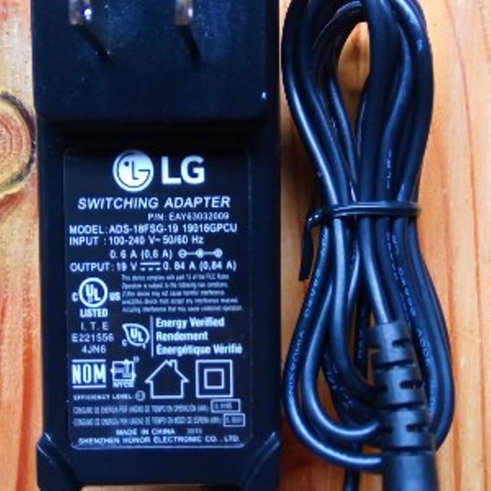Lcd Adapter Led Lg Monitor 19v 0.84a Shopee Philippines