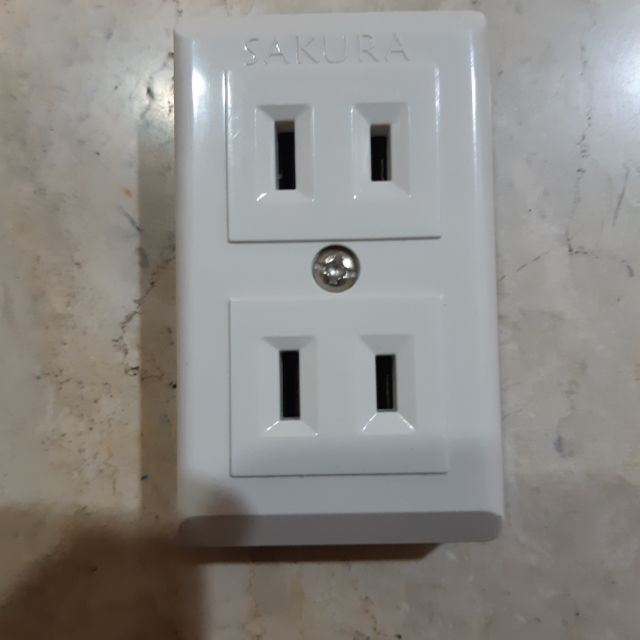 Surface Type Convenience Outlet 2 Gang Electrical | Shopee ...