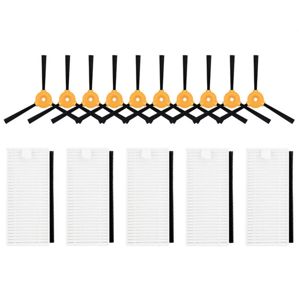 6/15Pcs Vacuum Cleaner Hepa Filters Side Brush Kit for Lefant M200/M201