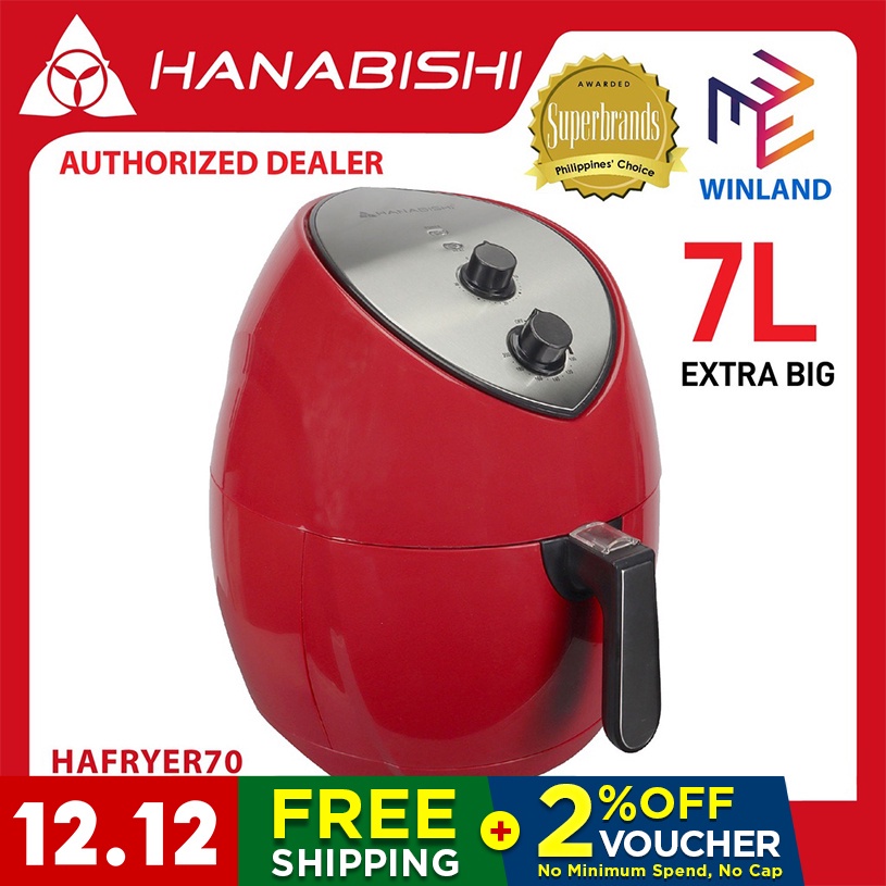 Hanabishi Original Air Fryer 7 Liter Extra Big HAFRYER70 HAFRYER70