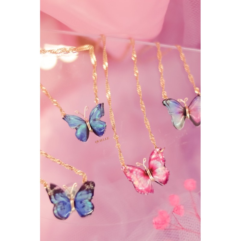 Download 3d Butterfly Choker Necklace Shopee Philippines