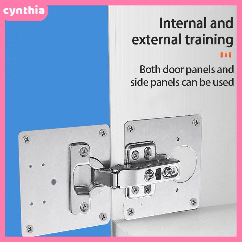 Concealed Hinges Repair Plate Set Stainless Steel Replacement Concealed