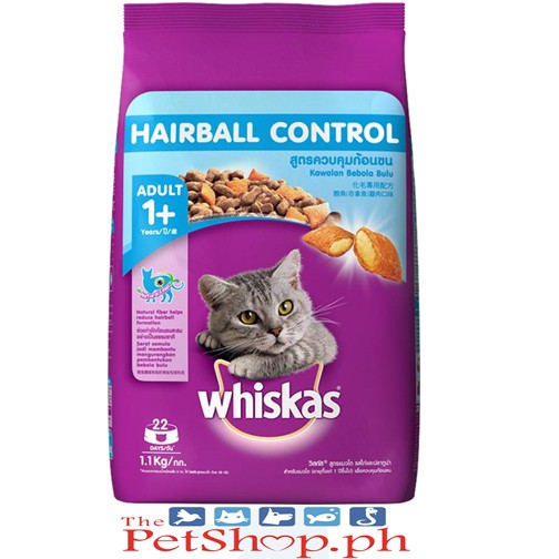 Whiskas Cat Dry Hairball Control Chicken & Tuna 1.1kg Shopee Philippines
