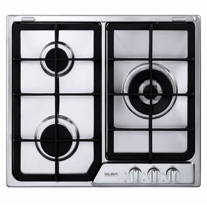 Elba Cooktop 60 cm cooktop with 3 gas burners Stainless steel cooktop
