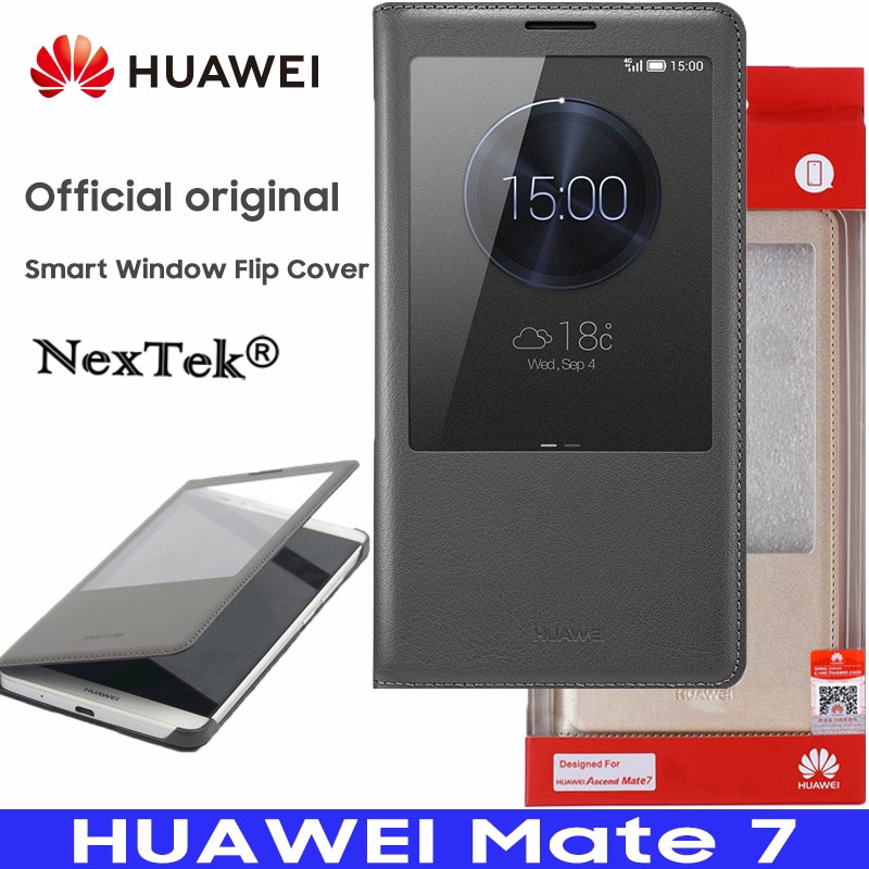 Original Huawei Mate 7 Case Smart View Window Flip Leather Cover Funda Phone Case Ascend Mate7 Shopee Philippines