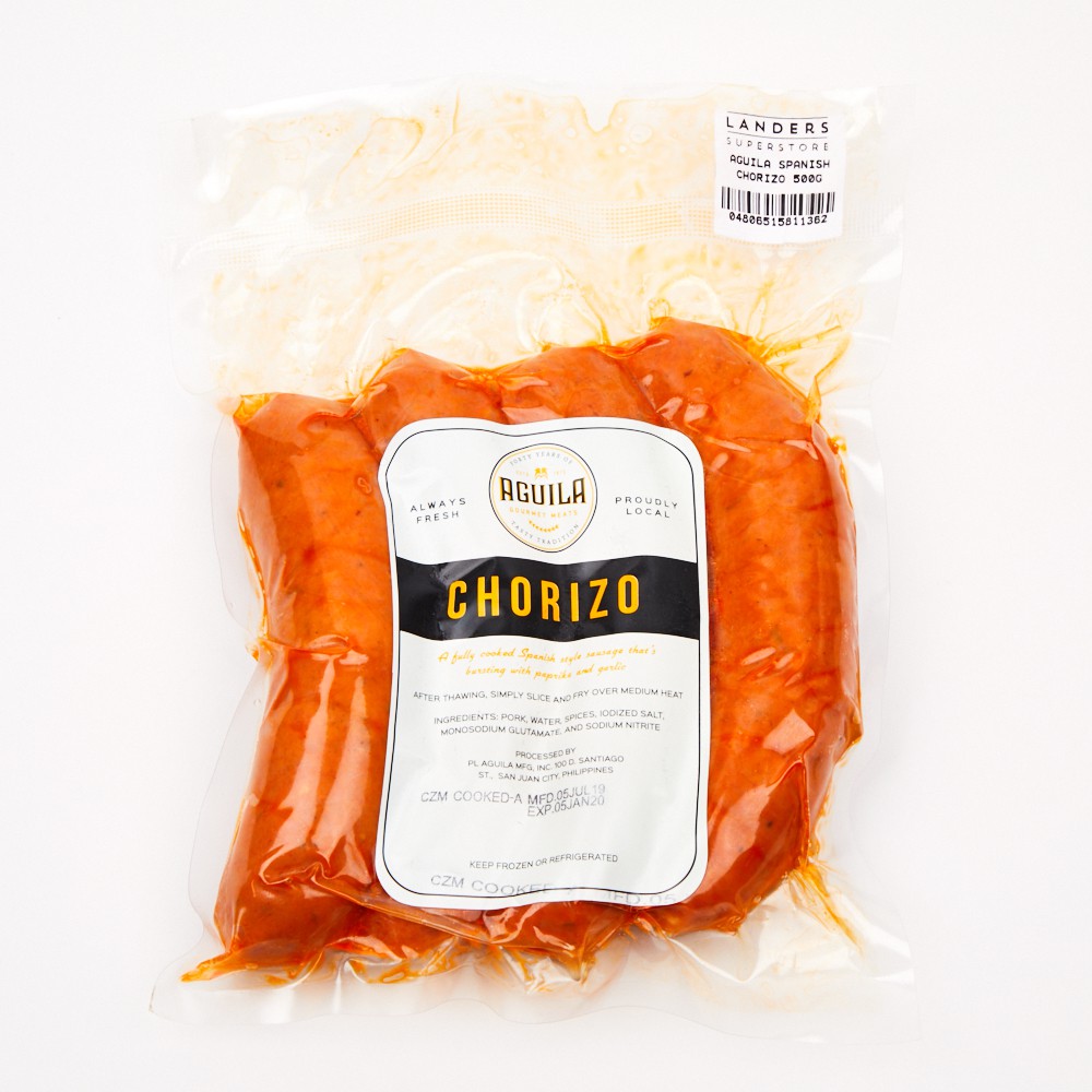 Aguila Spanish Chorizo Sausage 500g | Shopee Philippines