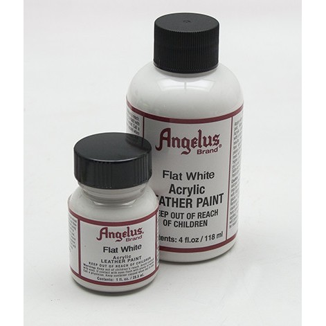 angelus flat white acrylic leather paint