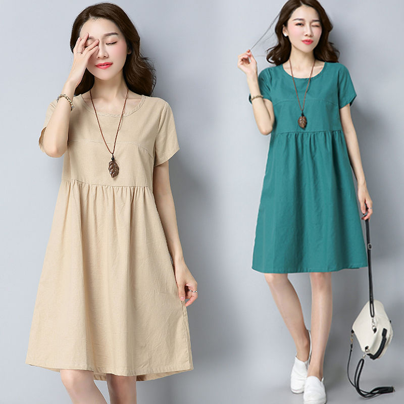 M-4XL New Plus Size Dress For Women Walking Duster Daster Pambahay Plus ...