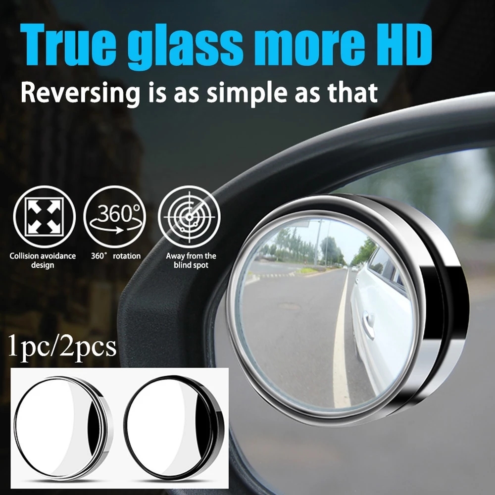 Car 360 Degree Frameless Blind Spot Wide Angle Mirror/Adjustable Wide Angle Extra Round Convex