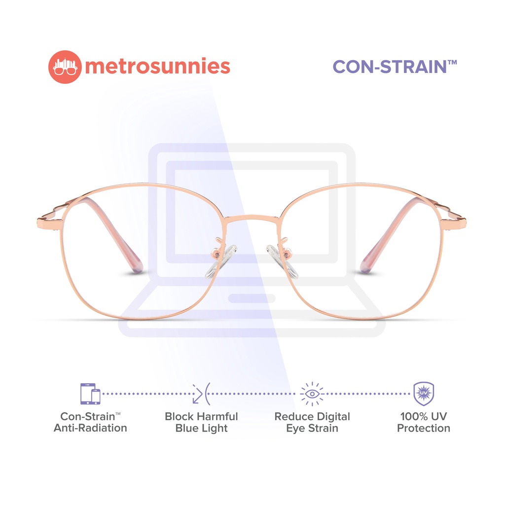 MetroSunnies Iggy Specs Con-Strain Anti Radiation Eyeglasses Women Men ...