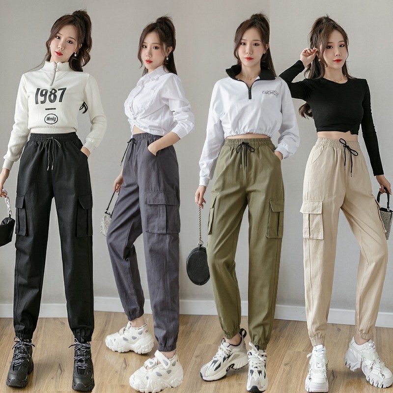 high waisted cargo pants womens