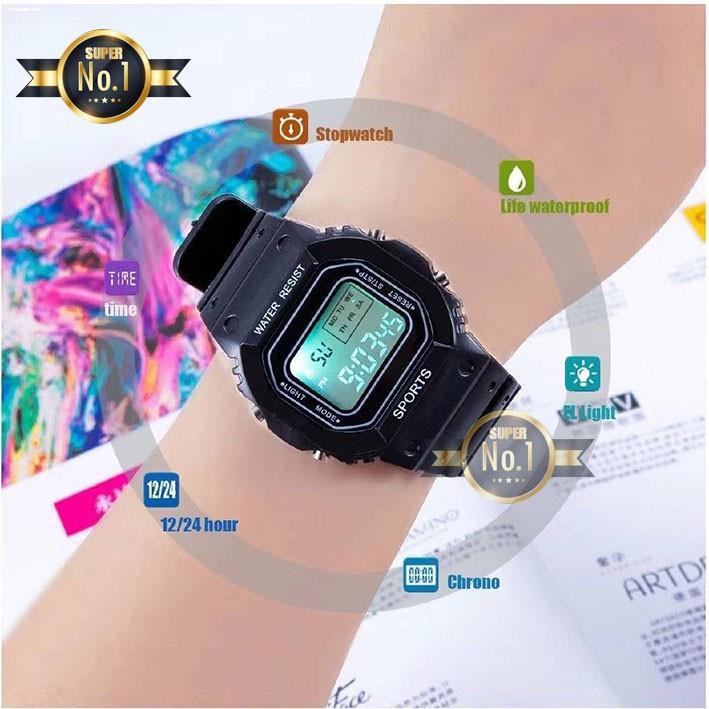Women Watches SUPER NO.1☆Waterproof Sweet Korean Fashion Digital Watch