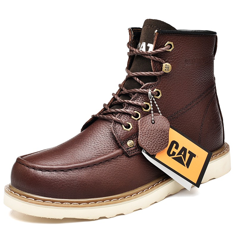leather caterpillar boots