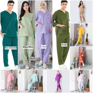 New! Unisex Long Sleeve Clothes (OKA Clothes / OK / Medical SCRUB Clothes) 1 SET Clothes And Pants #4
