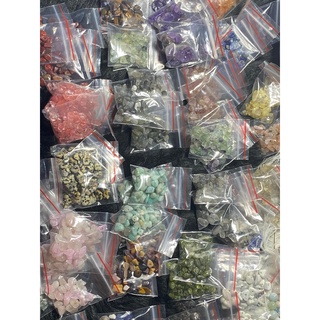 Stone chips Natural stones with hole 10g for DIY accessories (COD)