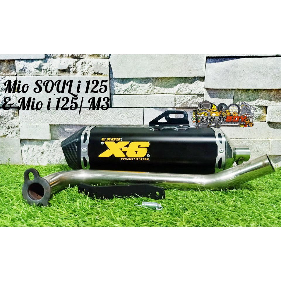 MIO i 125 / M3 & Mio SOUL i 125 Exos X6 Pipe Silent Pipe Original
