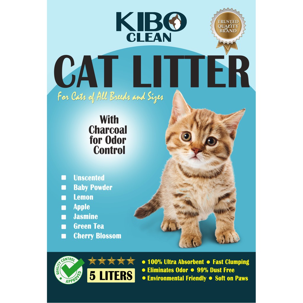 Kibo Clean Charcoal Premium Cat Litter 5L (4kg) Shopee Philippines