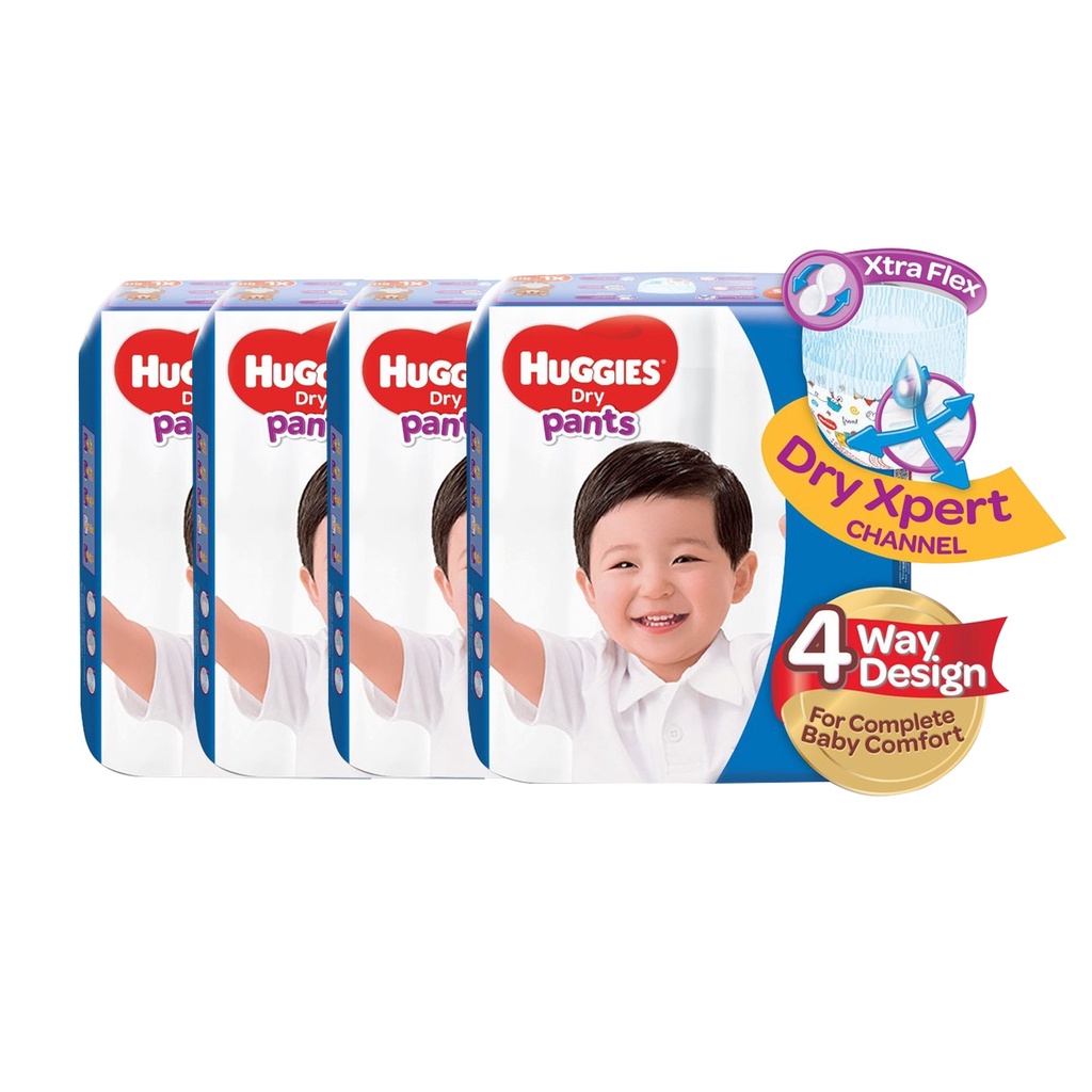 Huggies Dry Diaper Pants XL 26 pcs x 4 packs (104 pcs) Shopee Philippines