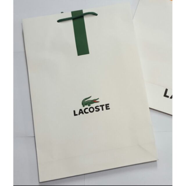 lacoste paper bag for sale