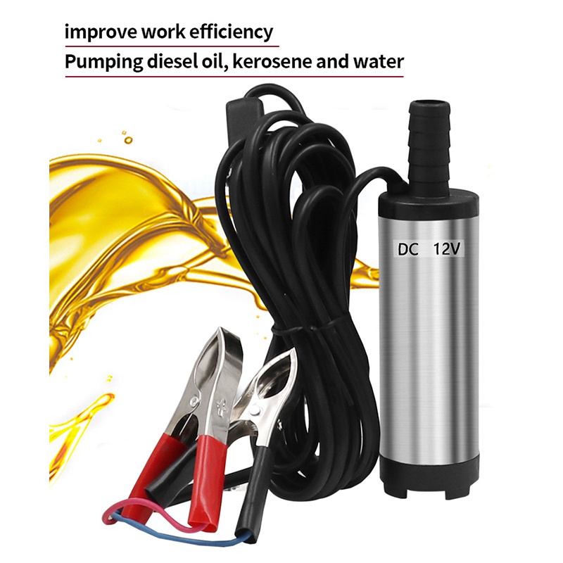 12V 38mm Electric Fuel Transfer Pump Oil Pump Siphon Fuel Transfer Pump