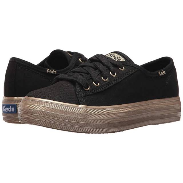 gold keds shoes