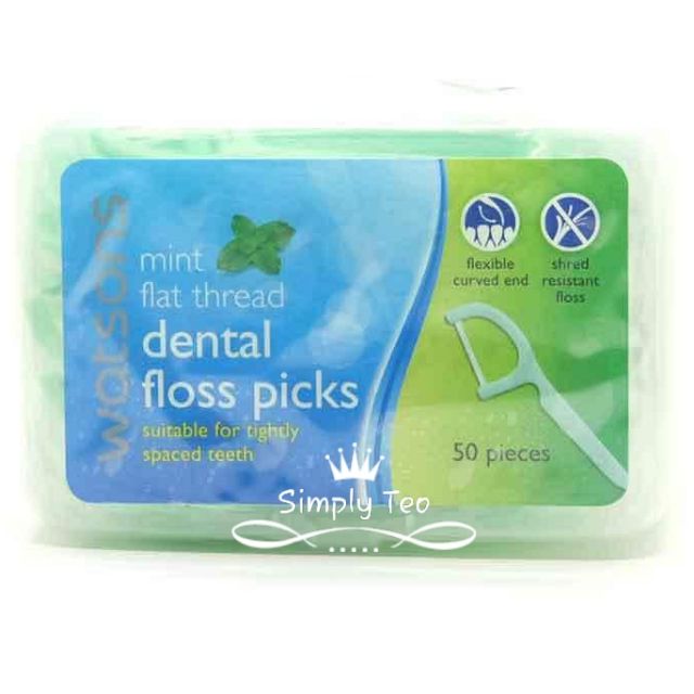 Watsons dental floss flat thread mint Shopee Philippines