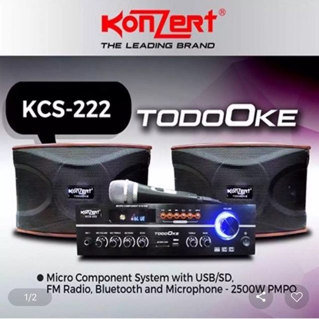 konzert speaker with amplifier