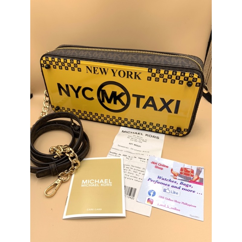 Michael Kors New York City License Plate Box Clutch | Shopee Philippines