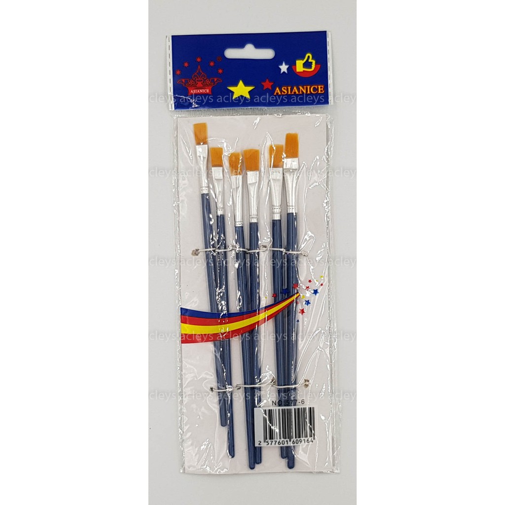 Paint brush Flat tip 6in1 Shopee Philippines