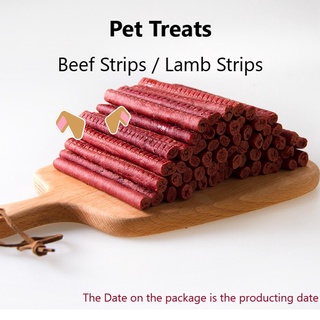 LYX Dog Treats Pet Food Cat Snacks Beef Strips Lamb Strips for Training and Rewarding