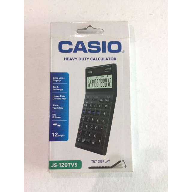 Casio Calculator 12 Digits JS120TVS Shopee Philippines