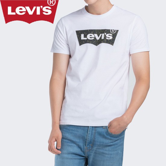Levi's Men's Grey Round Neck Cotton Classic Logo Print Short Sleeve T-Shirt  | Shopee Philippines