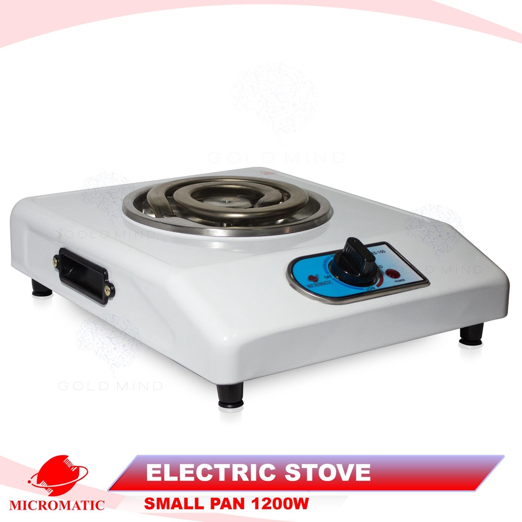 Micromatic Electric Contact Grill Stove 1200W (Small Pan) Gold Mind Everyday Low Price