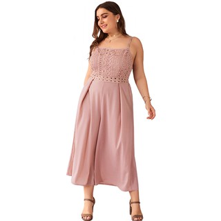 plus size pink overalls