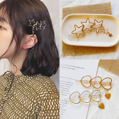 Star Gold Hair Clips Love Hair Clip Hair Accessories