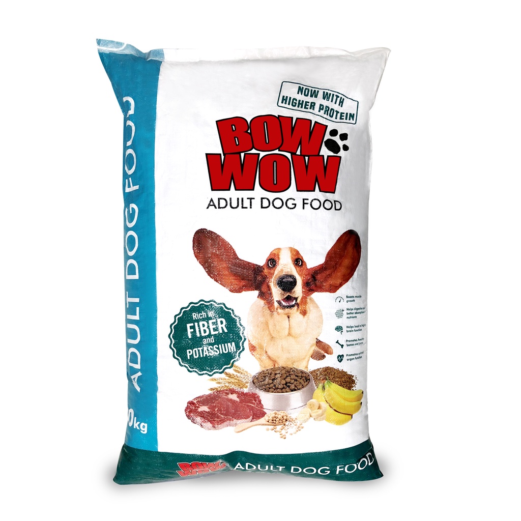 BOW WOW Adult Dog Food, 20 KG | Shopee Philippines