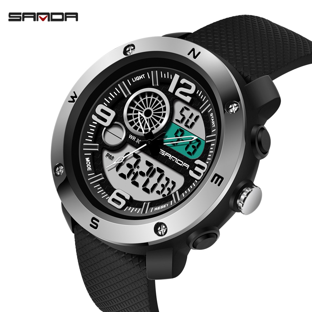 Sanda Sports Men's Watches Top Brand Luxury Military  