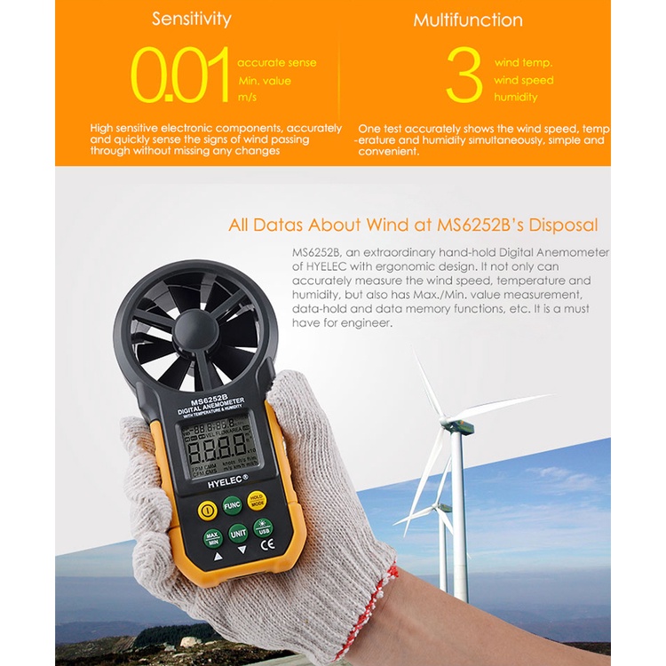 LBT DIGITAL ANEMOMETER MS6252B Shopee Philippines
