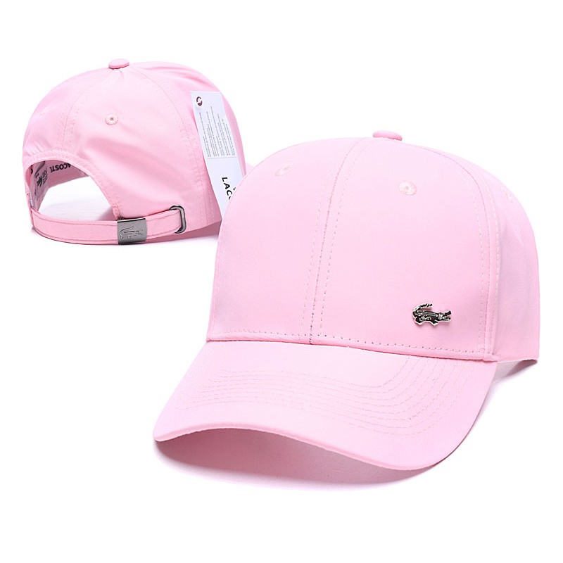 lacoste cap pink