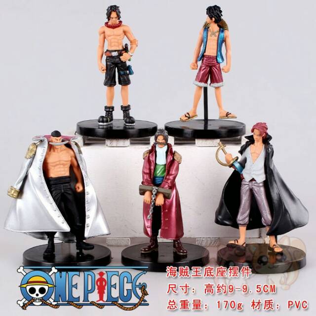 One piece Luffy Roger Shank Ace Shirohige Action figure | Shopee ...